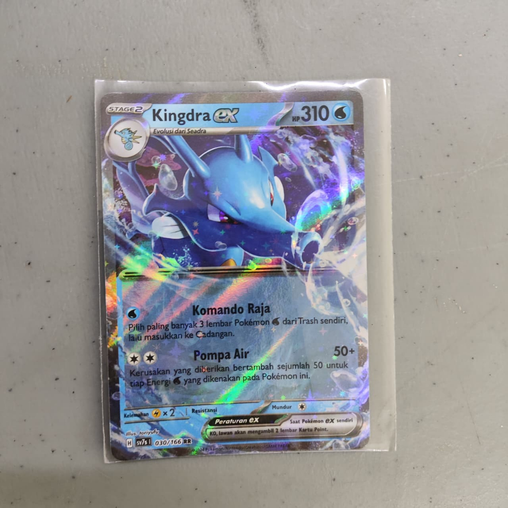 Pokemon Indo Kingdra EX 030/166 RR FOIL