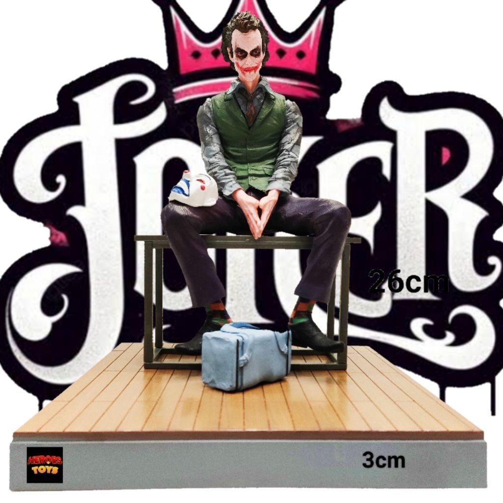 The JOKER Action Figure DC Joker Vs Batman Statue Sad Joker