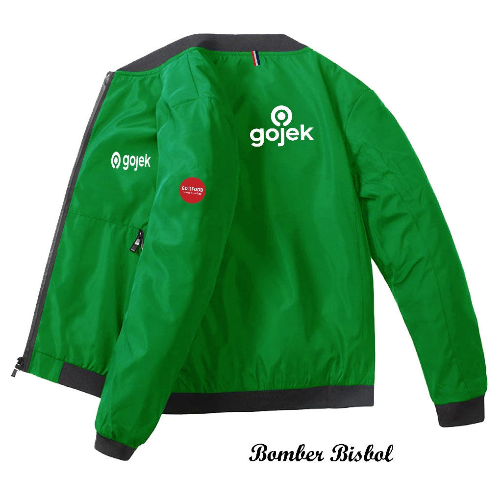 Diskon  Jaket Bomber Pria Gojek Terbaru JakeT Ojol Gojek Jaket Gojek Driver Ojol Jacket Gojek Terbar