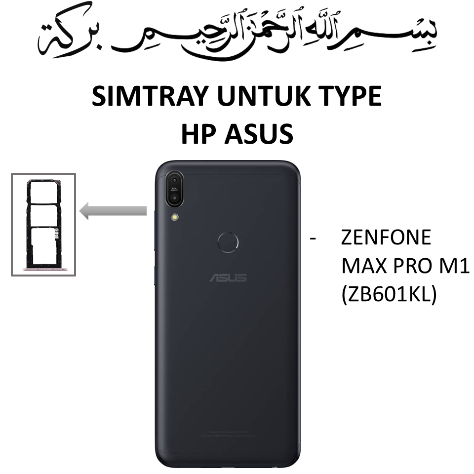 SIMTRAY SIMCARD SIMLOCK TEMPAT KARTU ASUS ZENFONE MAX PRO M1 (ZB601KL) ORIGINAL 100%