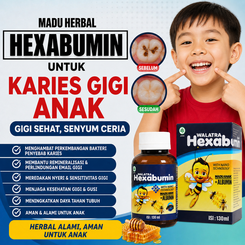 Obat karies gigi anak , Obat Penghilang Gigi Berlubang Anak , Gigi Ronges , Sakit Gigi Anak | HEXABU