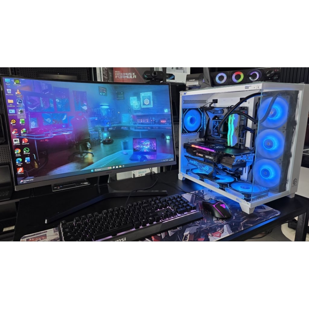 DIJUAL PC GAMING FULLSET FULL BONUS SIAP PAKAI/ EDITING/ LIVE STREAMING