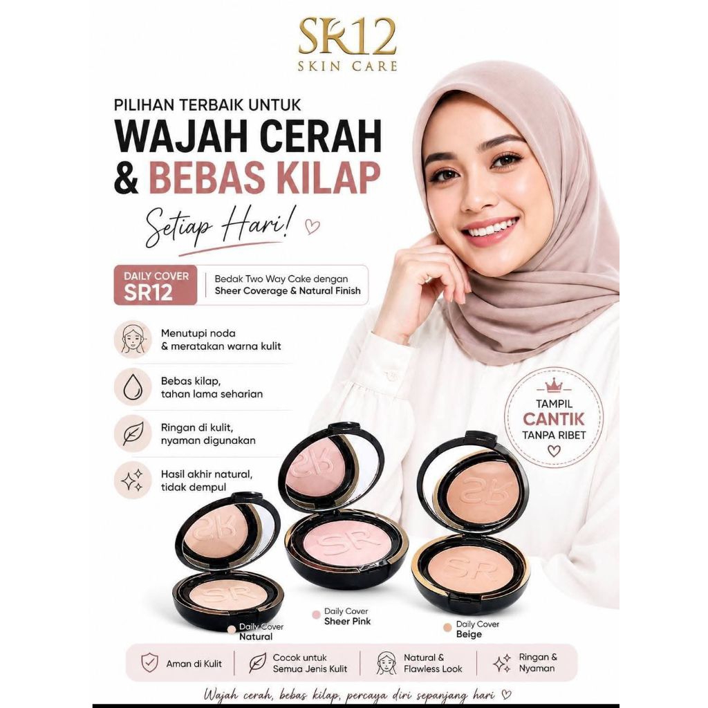 Bedak Padat Fit Me 24H Oil Control Powder Foundation Make Over Perfect Two Way Cake and Matte