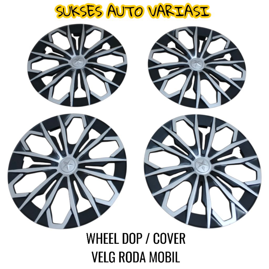 COVER VELG RODA MOBIL L300 RING 14 WHELL DOP COVER VELG RING 14 JF SILVER