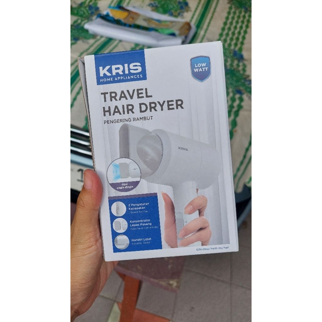 KRIS Travel Hair Dryer Preloved