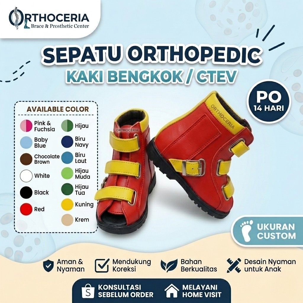 Sepatu ortopedi anak