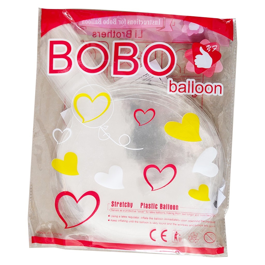 1 Pack Balon Bobo Balon PVC 18 Inch Transparan Bening isi 50pcs untuk Dekorasi Ulang Tahun Birthday 