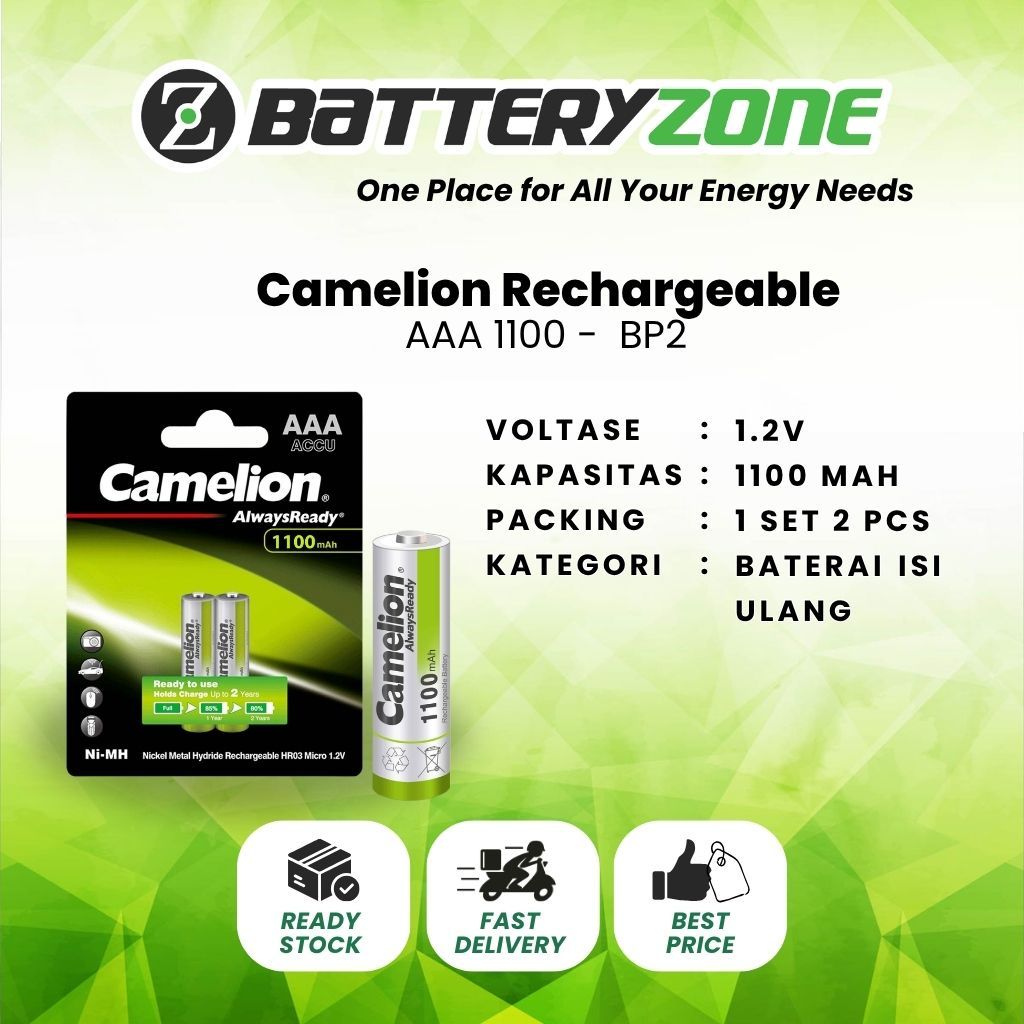 BatteryZone | Camelion Rechargeable  AAA 1100 -  BP2