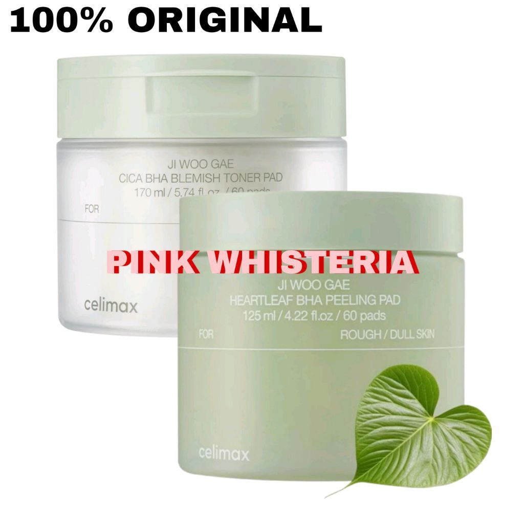 CELIMAX Jiwoogae Ji Woo Gae Heartleaf | Cica BHA Blemish Peeling Toner Pad Pads