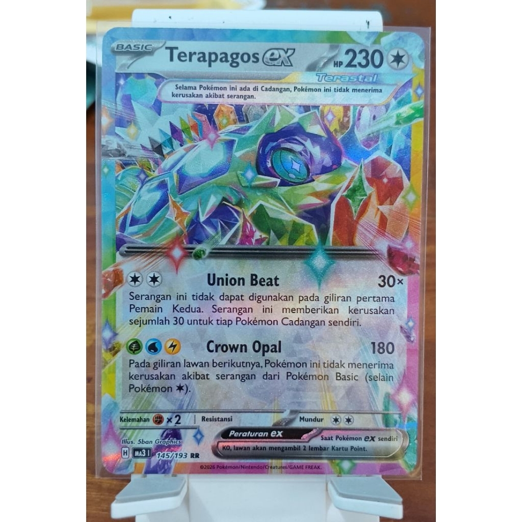 Kartu Pokemon Tcg Terapagos Ex RR Terastal