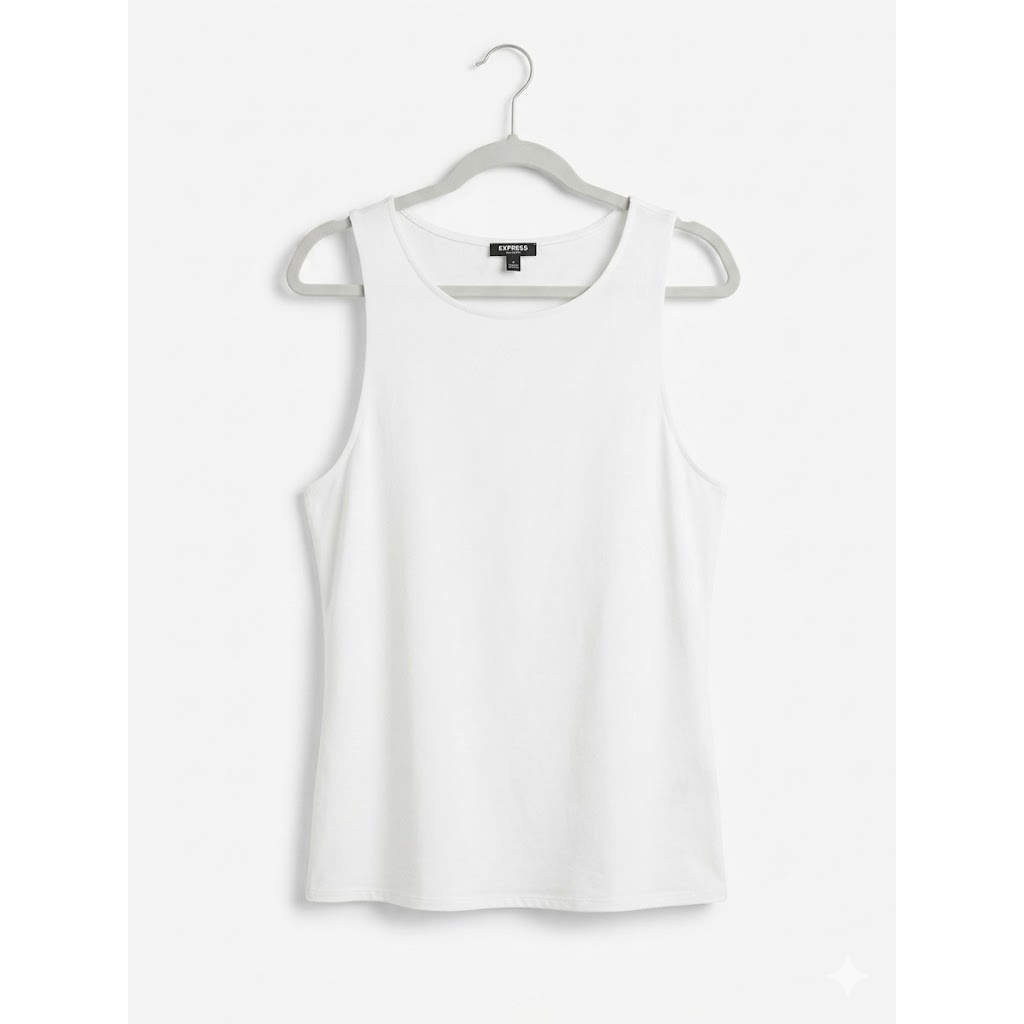 tank top exp bodycountor singlet putih polos branded wanita