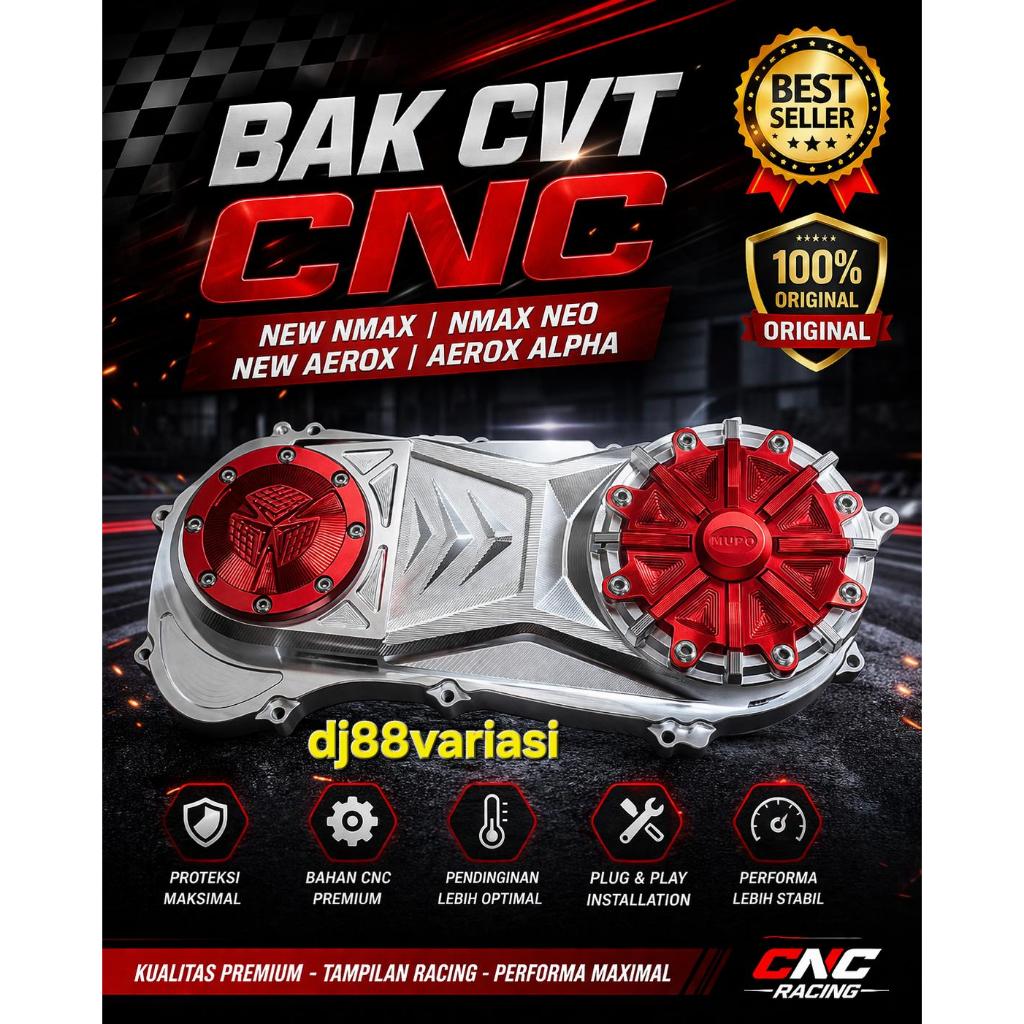 Bak CVT CNC New Nmax New Aerox Nmax neo Aerox Alpha