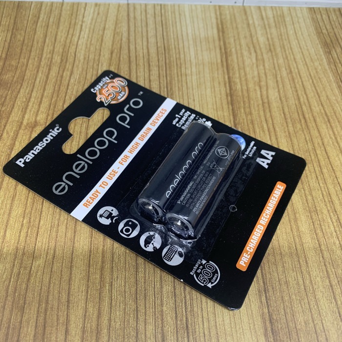 Baterai Eneloop Pro Black 2500Mah AA Batrei Cas Eneloop 2500Mah ISI4 Batre Battery Charger Eneloop