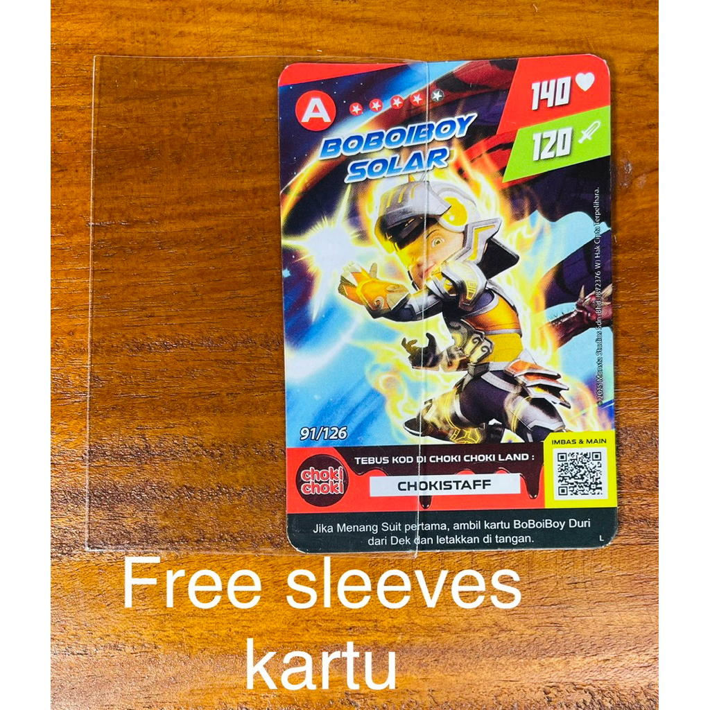 Choki choki Monsta Galaxy card boboiboy solar
