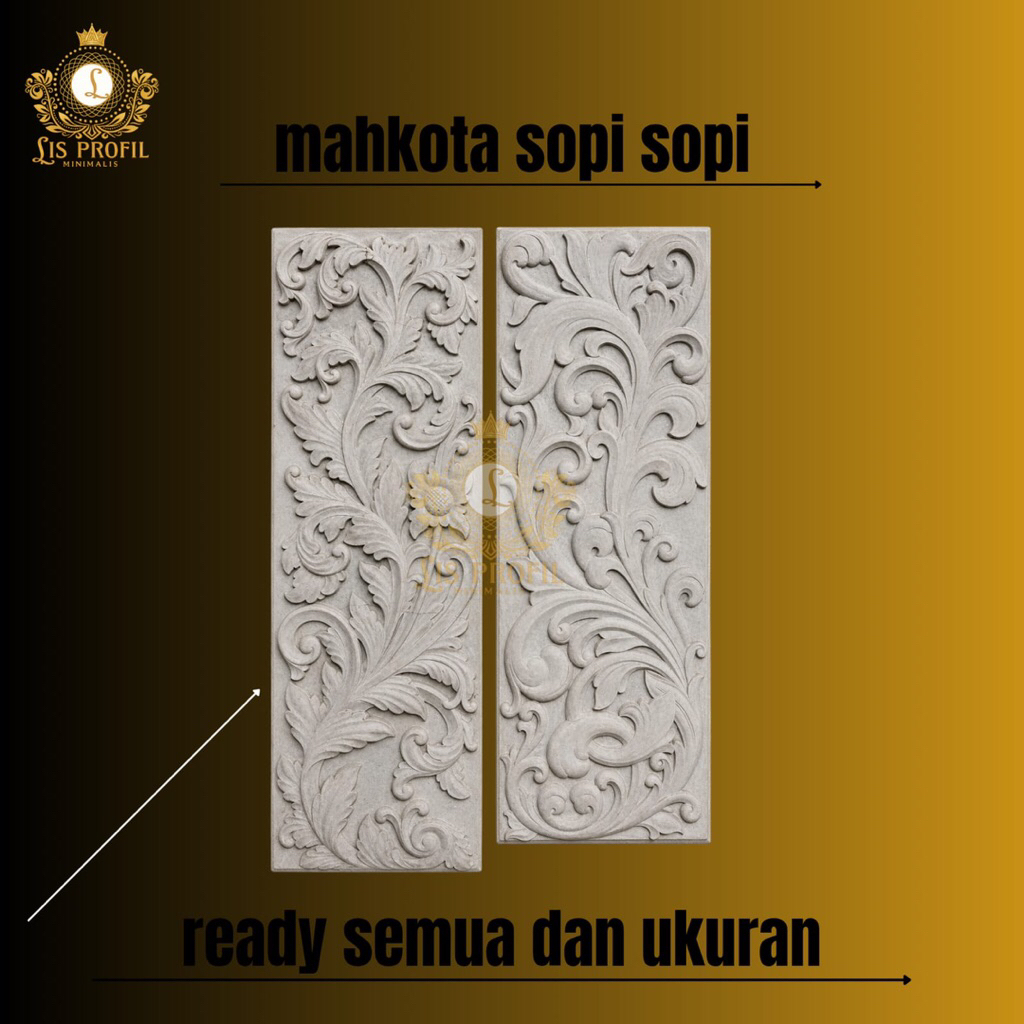 profil ukiran/krawangan klasik pul beton grc/kerawangan mewah