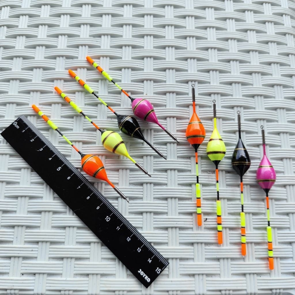 Pelampung Pancing Anti Badai Tabung kecil 10 cm / Kambangan Ikan Nila Type MIX