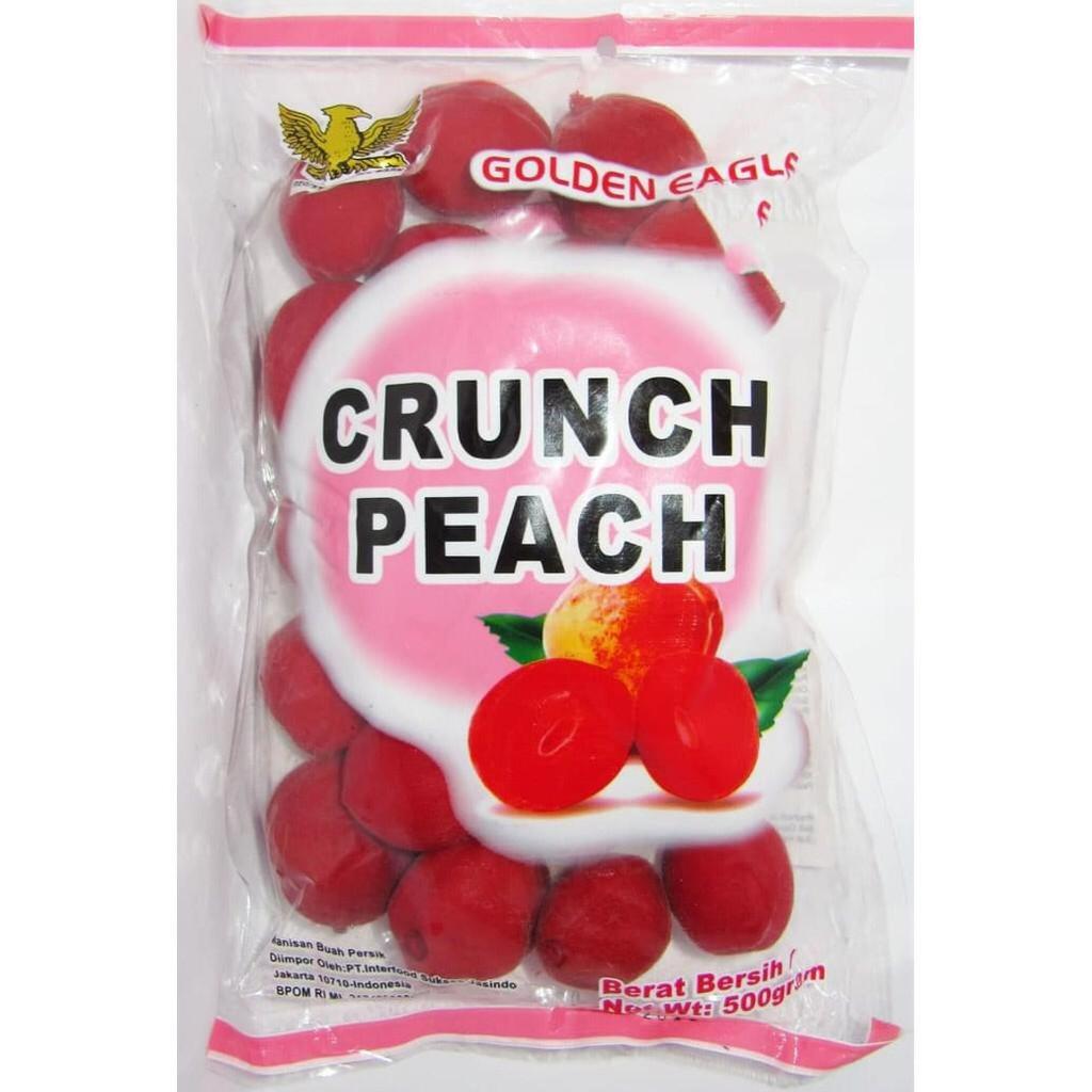 Manisan Buah Persik Crunch Peach 500 gr manisan buah persik dewa 500 gram Manisan Buah Peach Buah De