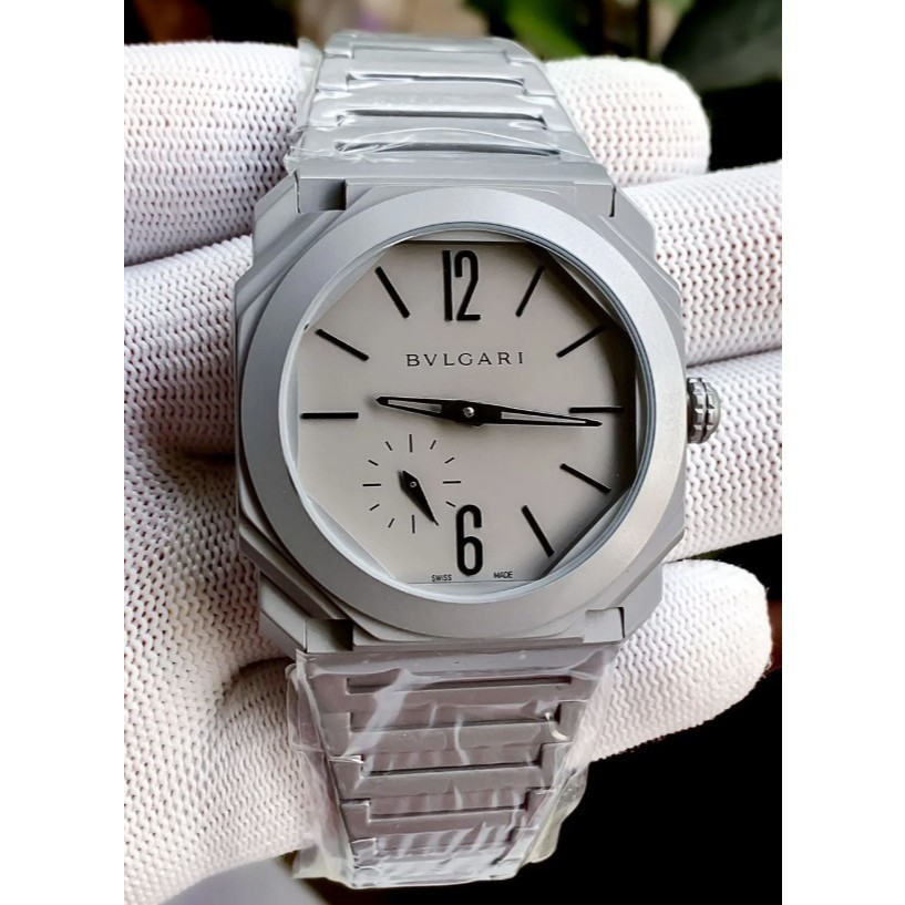 Jam tangan pria model kotak luxury Grey 44MM Automatic