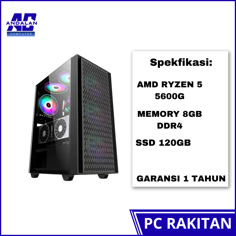 PC GAMING EDITING RYZEN 5 5600G / 8GB / 120GB