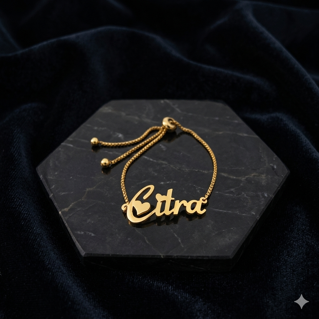 gelang serut nama titanium bebas request nama sendiri,gelang custom nama model serut