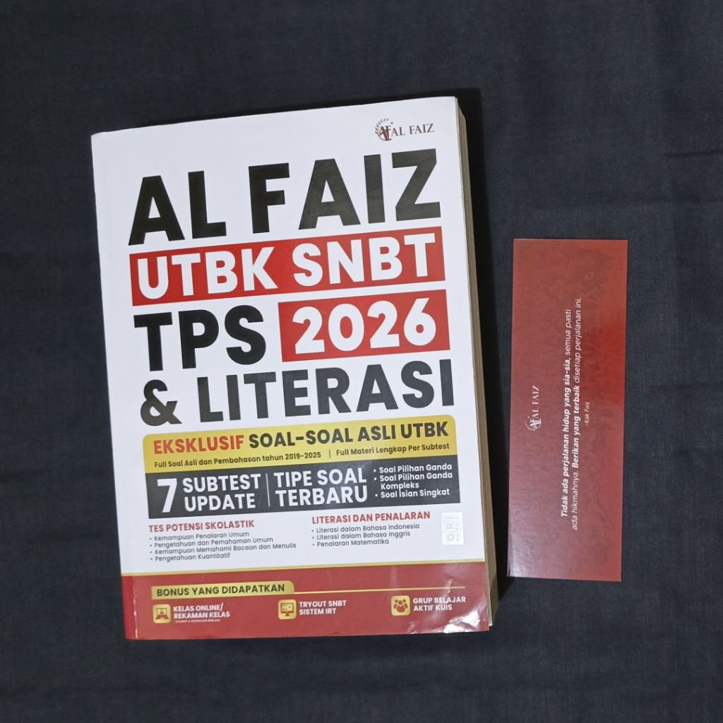 Buku AL FAIZ UTBK SNBT 2026 TPS & LITERASI Bekas Second Preloved