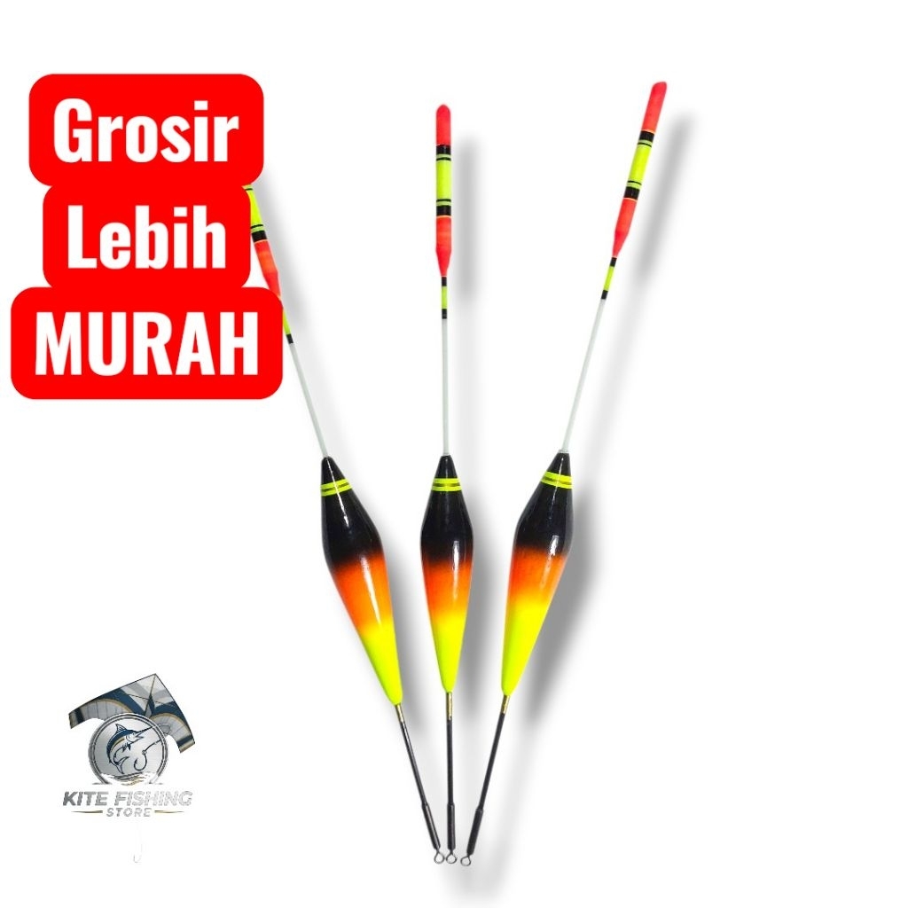 Pelampung Pancing Anti Badai Sensitif Stik Fiber Lolipop 18cm Bentuk Oval Ramping Kualitas TERBAIK‼️