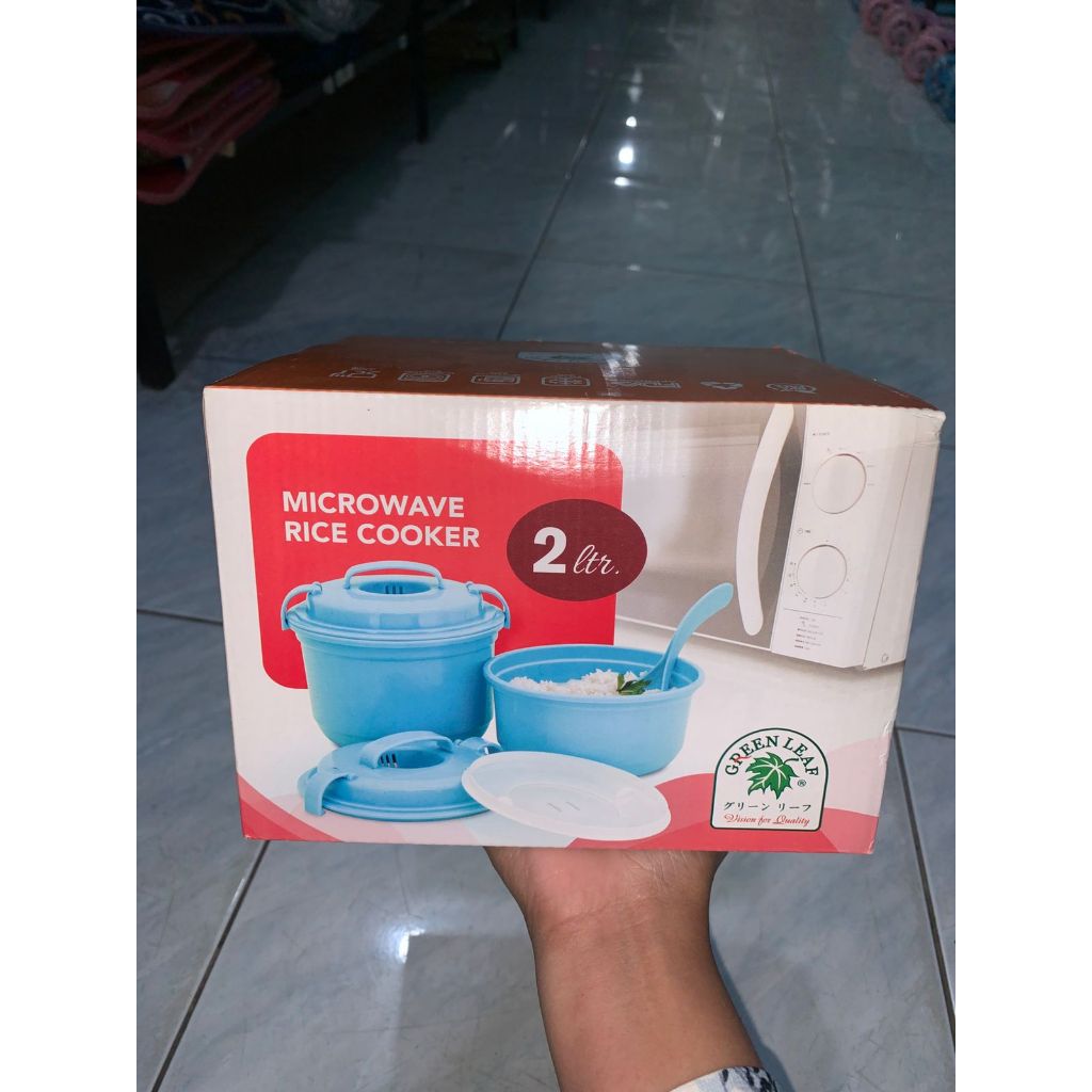 Microwave Rice Cooker / Penanak Nasi Microwave Mini 2 Liter (FREE SENDOK)