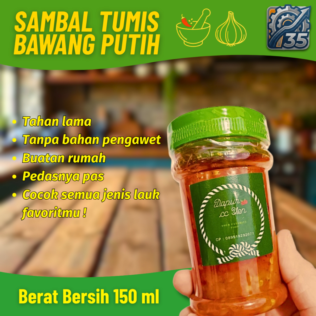 Sambal Tumis Bawang 150ml Pedas Gurih