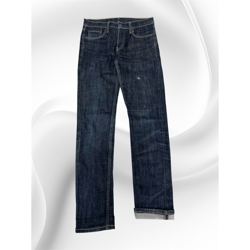 • " @levis 511 " RAW DENIM ACCENT SALVADGE  511 CLASSIC FIVE BAG SPRING MEN SLIM JEANS DEEP INDIGO A