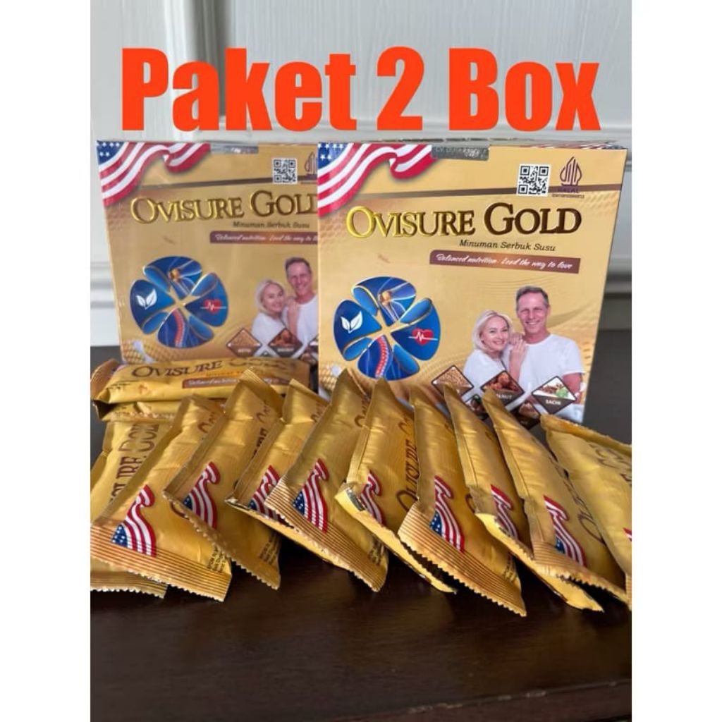 Ovisure Gold Asli 2 Box Milk Susu Kesehatan Tulang Sendi