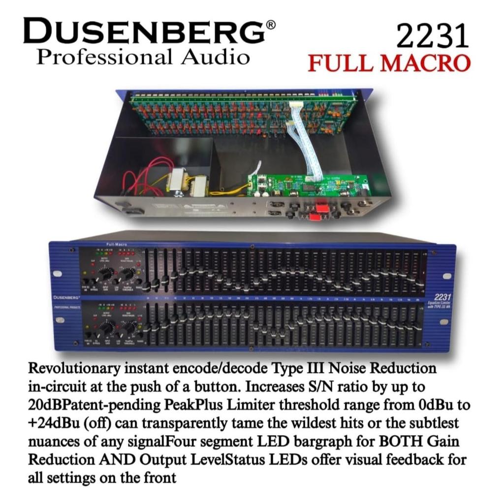 Dusenberg Graphic Equalizer EQ - 2231 XL Full Macro Dusen Berg - Garansi Resmi 2 Tahun