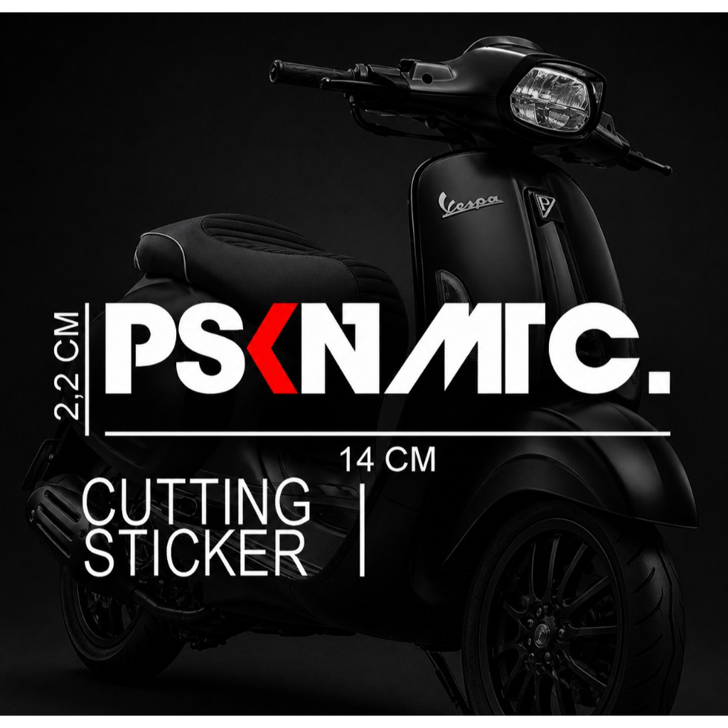 Cutting sticker - Sticker PSKNMTC pasukan matic PSKN MTC Stiker Original Schotlite Timbul