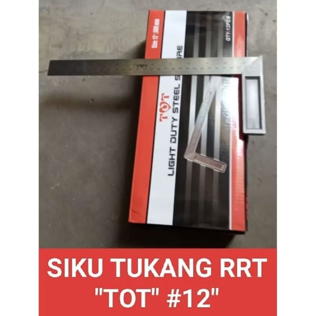 SIKU TUKANG RRT | PENGGARIS SIKU L | PENGGARIS SIKU L 12 INCH
