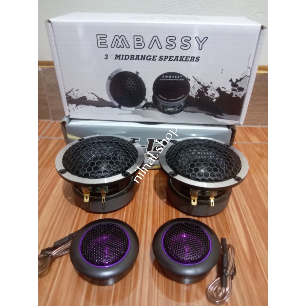 isi speker pilar Paket Isi Speaker Pilar Mobil 3 Inch dengan Tweeter - 4 Ohm pilar mobil 3in +tweeet