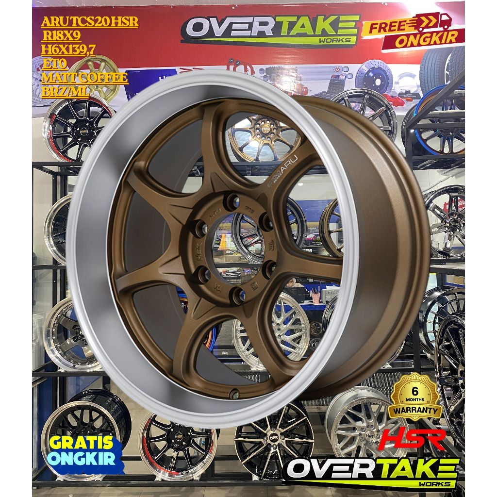 VELG RACING R18X9 H6X139 PAJERO, FORTUNER, HILUX, TRITON, HSR ARU RING 18 PCD 6X139