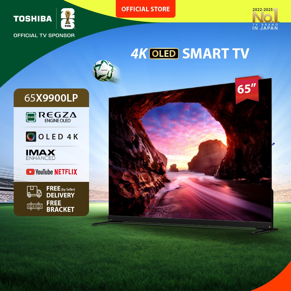 [4K OLED 120Hz] [FREE BRACKET] Toshiba TV 65" FLAGSHIP OLED 120Hz 4K UHD Smart TV - Dolby Vision IQ 