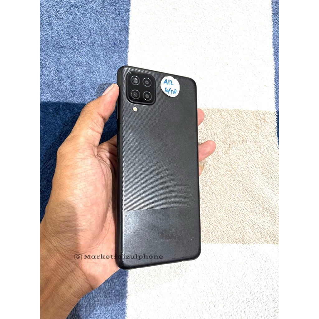 SAMSUNG GALAXY A12 6/128 ORIGINAL 4G LTE HANDPHONE ANDROID SECOND MURAH