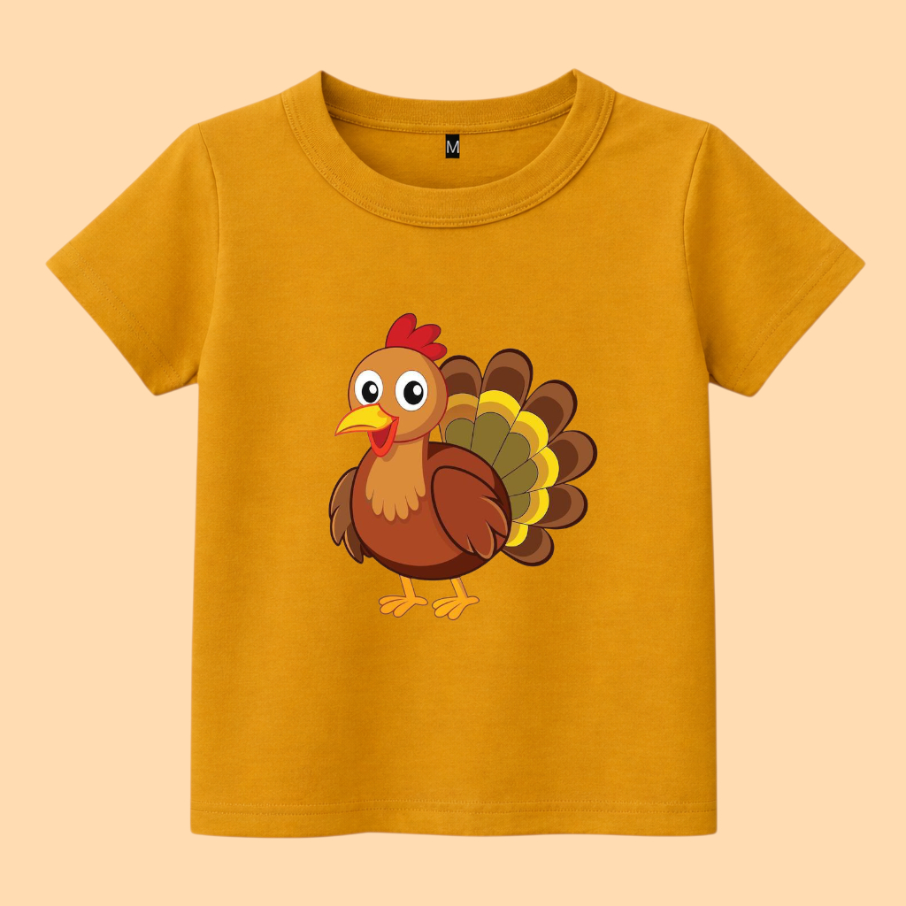 baju Kaos Anak Gambar anak ayam kalkun