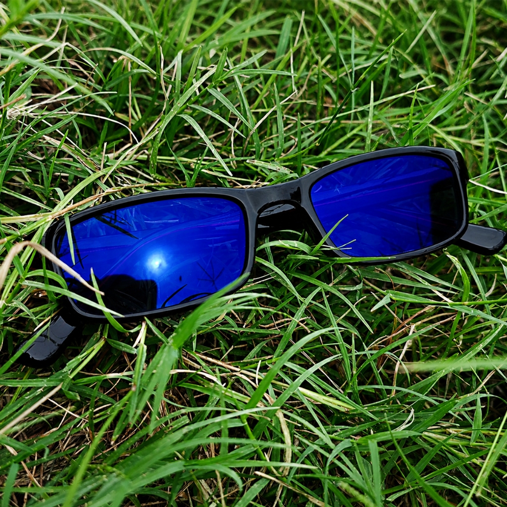 50S Kacamata Minus Photochromic Bluechromic Frame Kotak Kecil Model Terbaru