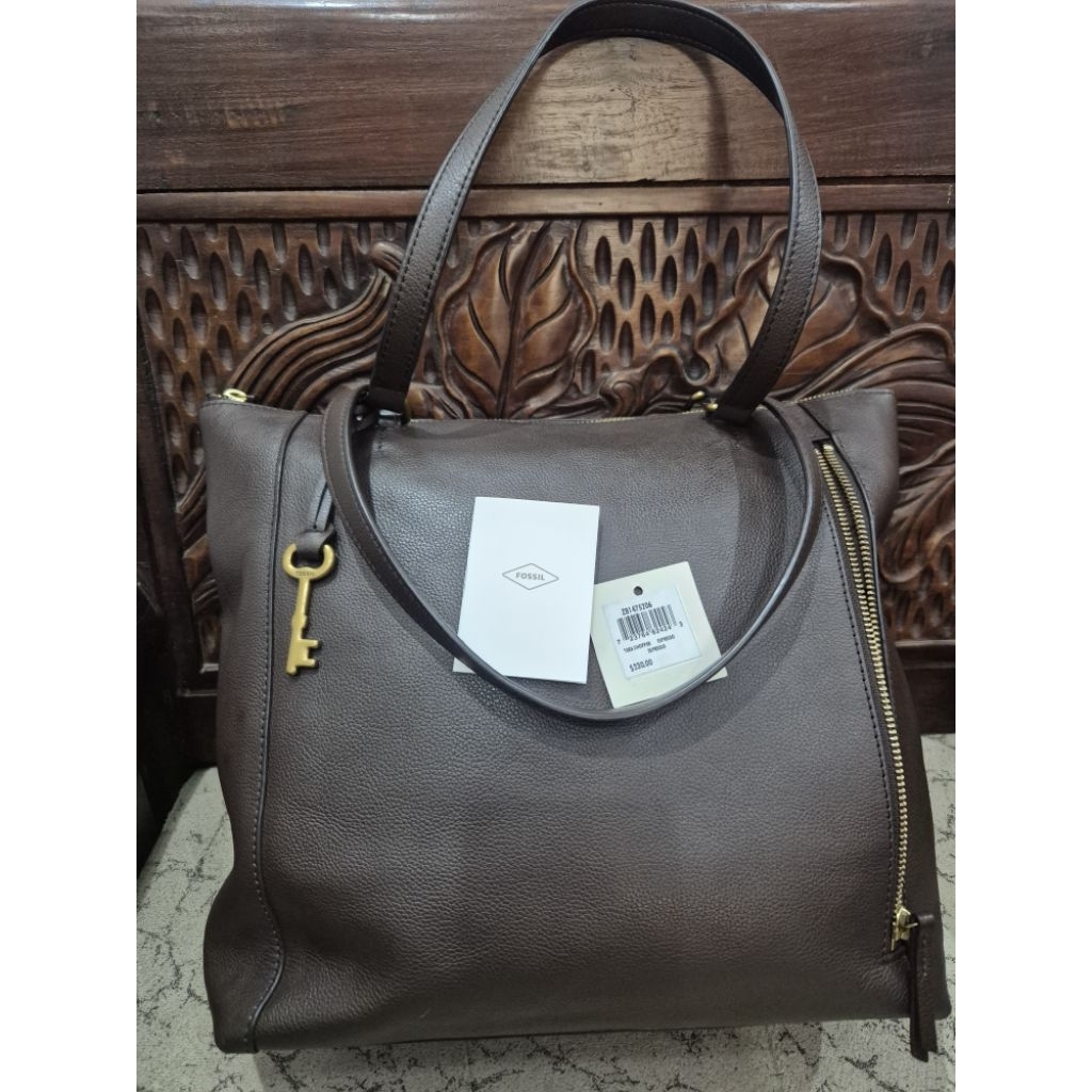 F*SSIL TOTE TARA SHOPPER ESPRESSO (PE EL)