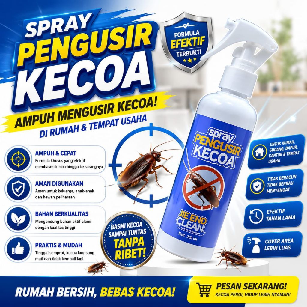 SPRAY PENGUSIR KECOA - Semprotan Pengusir Kecoa Alami Obat Pengusir Anti Kecoa