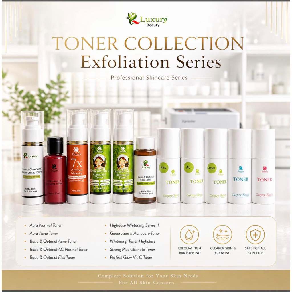 LUXURY BEAUTY SKINCARE | TONER WAJAH  / LOTION AURA / LOTION BASIC / LOTION ULTIMATE / LOTION HC / L
