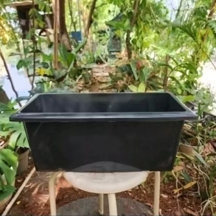 pot tanaman plastik persegi panjang 50cm - pot plastik persegi panjang 50cm