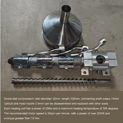 Screw Material Extruder Mini Plastic Injection Molding Machine Small Single Screw Extruder Desktop T