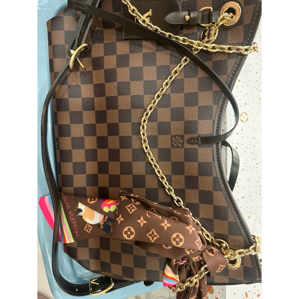 preloved LV carryall damier brown kw miror