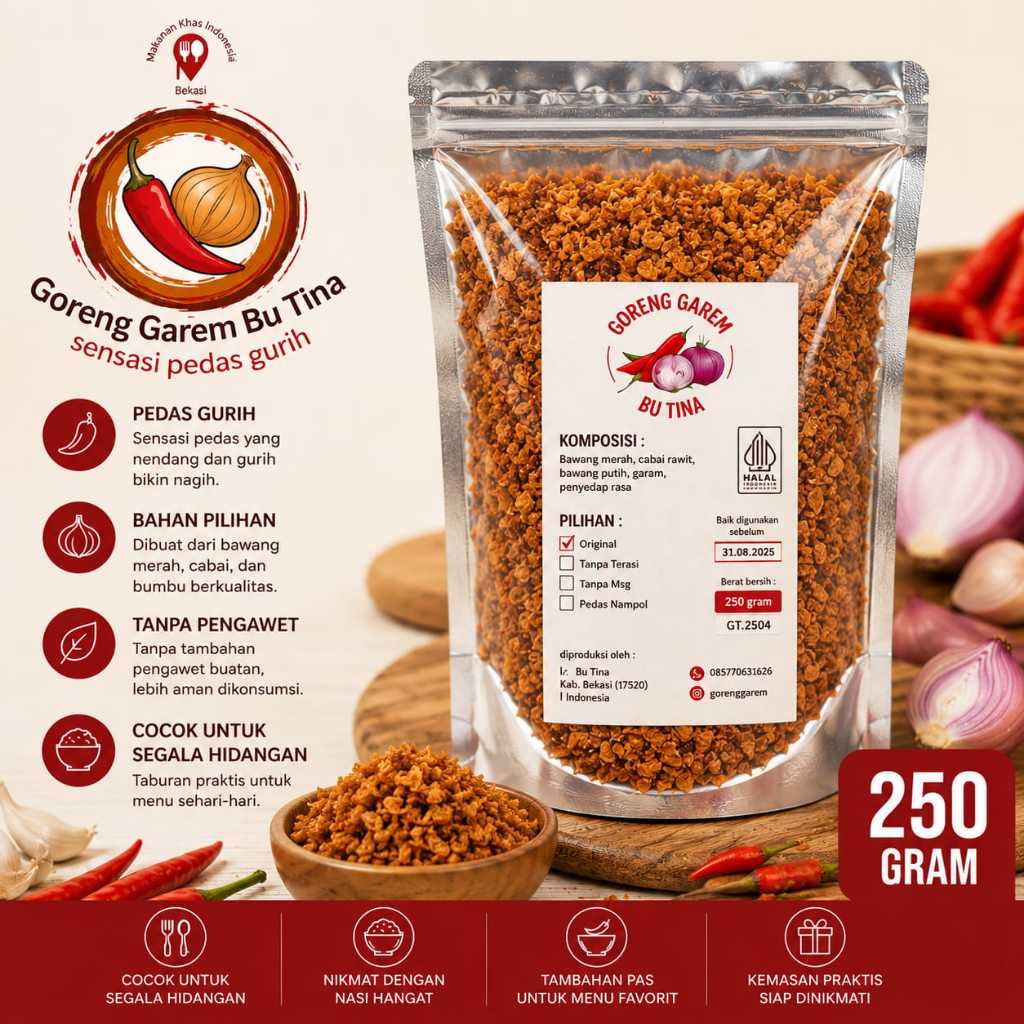 Refiil Goreng Garem | Bawang Goreng | Goreng Garem | Goreng Garem Bu Tina