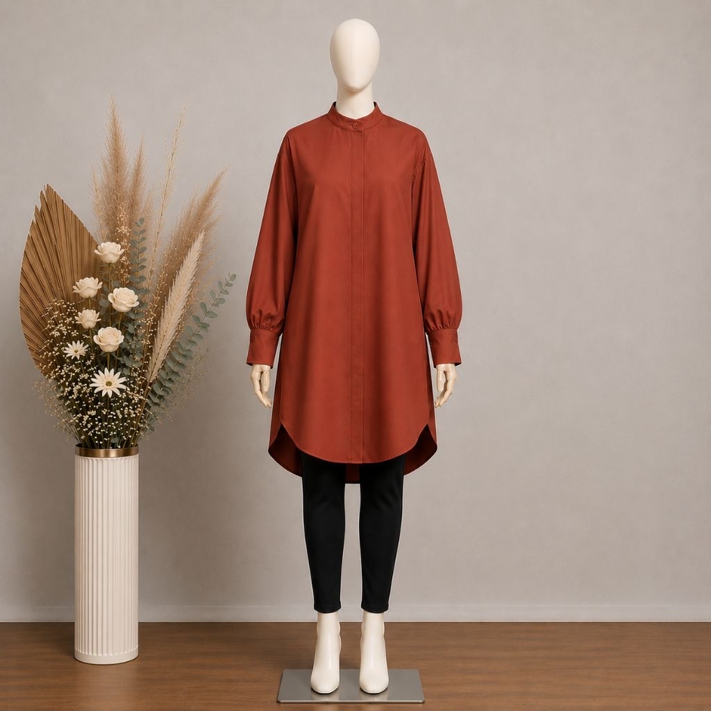 Tunik by Nafaá tunik katun toyobo tunik wanita tunik elegan simpel tunik toyobo premium