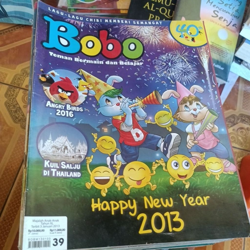 MAJALAH BOBO BEKAS , KHUSUS THN 2013.RANDOM JUDUL