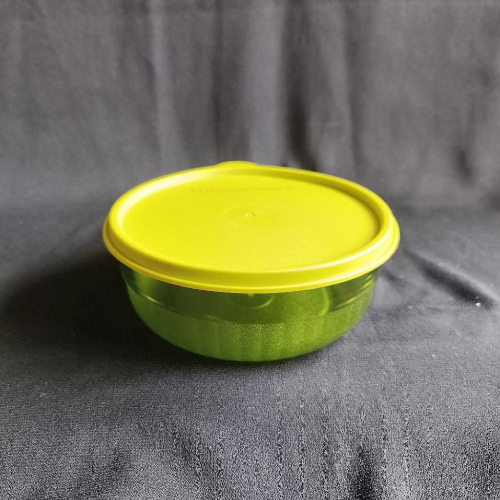 Watercolor Individual Bowl Green Lime (1) | Mangkok Kristal Crystal | Wadah Makanan Sayur Salad | Te