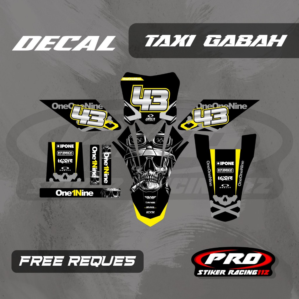 DECAL OJEK GABAH DECAL TAXI GABAH DECAL ANGKUT GABAH FREE CUSTOM
